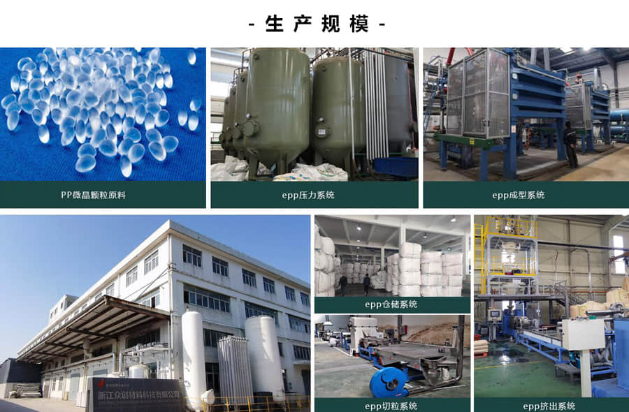 浙江眾創(chuàng)材料,epp產品生產規(guī)模
